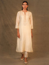 Ivory Chanderi Tissue Kurta