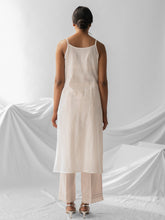 Ivory Cotton spaghetti slip