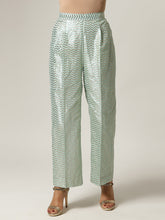 Blue chanderi palazzo