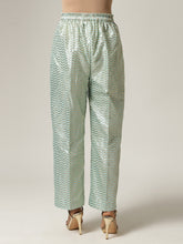 Blue chanderi palazzo