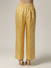 Yellow chanderi palazzo