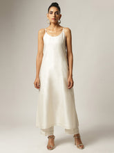 Ivory Silk chanderi jacket kurta with hand embroidery