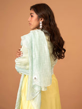 Mint Blue chanderi tissue dupatta