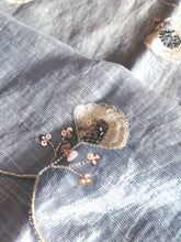 Light Blue chanderi tissue dupatta