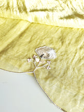 Yellow chanderi tissue dupatta