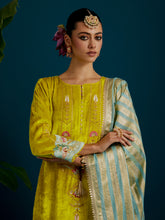 Blue striped dupatta