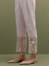 Pink Mul Chanderi Kurta and pant set