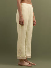 Yellow Mul Chanderi high low Kurta and pant set