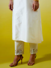 Placket embroidered kurta with pant