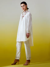 High Low Shirt with pintucks and pant