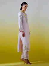 Notched neck kurta with pant