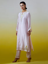 Notched neck kurta with pant