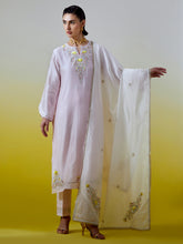 Embroidered dupatta with gota detailing