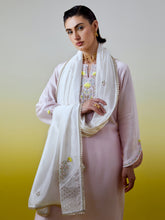 Embroidered dupatta with gota detailing