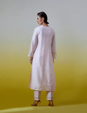 Placket embroidered kurta with pant