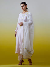 Embroidered dupatta with gota detailing