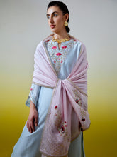 Embroidered dupatta with gota detailing
