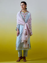 Embroidered dupatta with gota detailing
