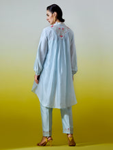 High Low Shirt with pintucks and pant