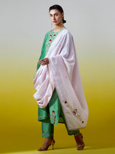 Embroidered dupatta with gota detailing