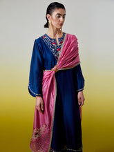 Embroidered dupatta with gota detailing
