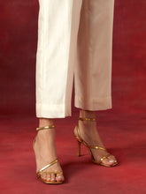 Off white embroidered yoke kurta set