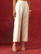 Off white round hem kurta set