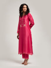 Embroidered yoke kurta and pant