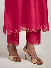 Embroidered yoke kurta and pant