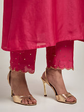 Embroidered kurta with placket and pant