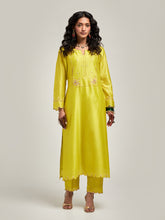 Embroidered yoke kurta and pant