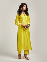 Embroidered yoke kurta and pant