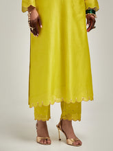 Embroidered yoke kurta and pant