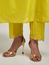 Embroidered kurta with placket and pant