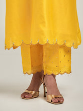 Embroidered yoke kurta and pant