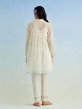 Ivory short collar kurta and pant