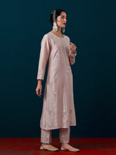 All over motifs placket kurta with pant