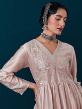 Embroidered yoke with gathers kurta