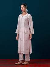 All over motifs placket kurta with pant