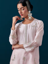 All over motifs placket kurta with pant