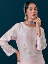 All over motifs yoke kurta with pant