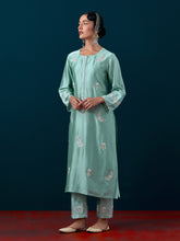 All over motifs placket kurta