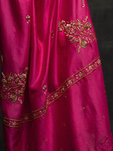 Fuchsia embroidered dupatta