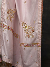 Light Pink embroidered dupatta