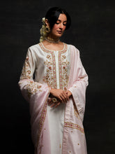 Light Pink embroidered dupatta