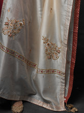 Cream embroidered dupatta