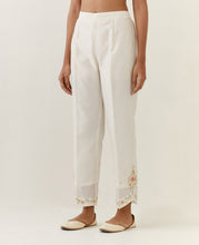 Off White hand embroidered palazzo