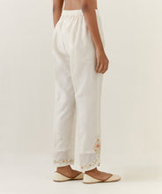 Off White hand embroidered palazzo