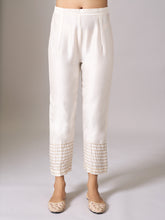 Off White gota angrakha kurta with pant