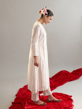 Off White gota angrakha kurta with pant